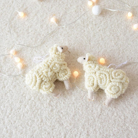 Christmas Sheep Pendant Merry Christmas Decor for Home 2023 Navidad Ornaments Christmas Tree Decor Xmas Gifts New Year 2024