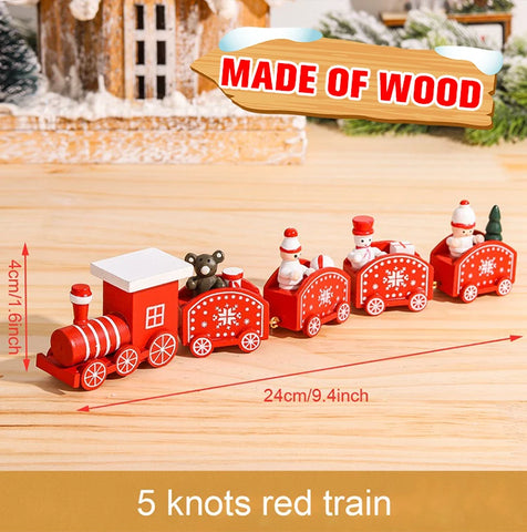 Christmas Train Merry Christmas Decorations For Home 2024 Cristmas Ornament Xmas Navidad Noel Gifts Happy New Year 2025 Gifts