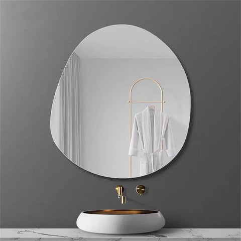 Irregular Mirror Nordic Bathroom Acrylic Wall Decorative Mirrors Shatterproof Cloud Shape Wall Mirror Stickers Home Decoration