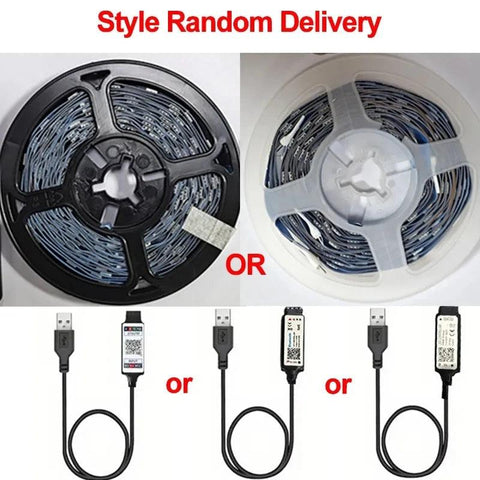 RGB LED Strip Lights Christmas Smart SMD 5050 Bluetooth Festoon Flexible Tape Diode Ribbon Backlight APP Control Home Room Decor