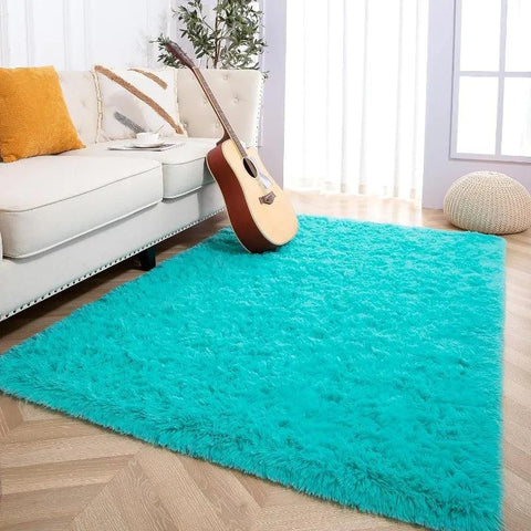 Large Area Rugs for Living Room Bedroom, Fluffy Kids Room Plush Shaggy Nursery Rug Furry Throw Carpets for Boys Girls