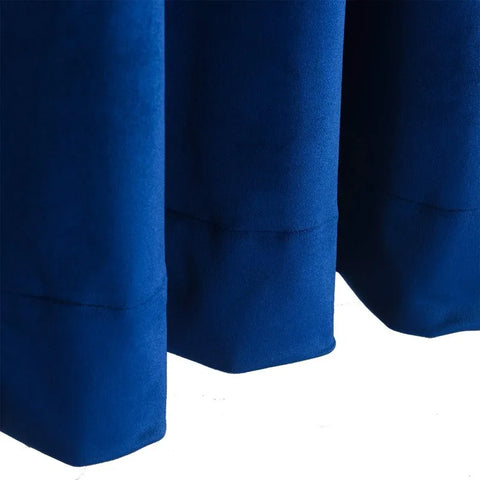 Velvet Curtains 2 Panels Set, Block Light Thermal Insulated Velour Rod Pocket Drapes for Bedroom and Living Room