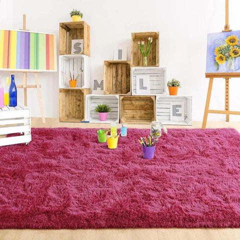 Large Area Rugs for Living Room Bedroom, Fluffy Kids Room Plush Shaggy Nursery Rug Furry Throw Carpets for Boys Girls