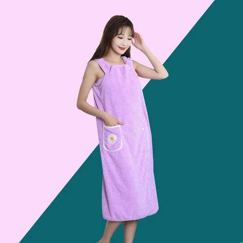 Bath Towels Wearable Towel Girls Womens Wearable Microfiber Beach Towels Bathrooms Towel Bath and Gym Soft Bath Towel