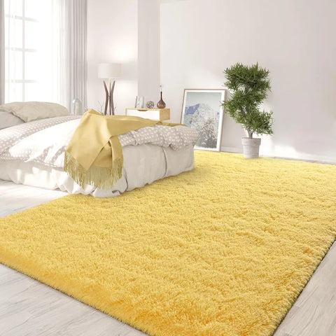 Feet Large Area Rugs, Tie-Dyed Light Grey Shaggy Rug Fluffy Throw Carpets, Ultra Soft Plush Modern Indoor Fuzzy Rugs