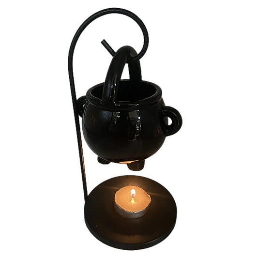 Hanging Cauldron Wax Burner Tealight Candle Holder Oil Burner Witches Witchcraft Home Yoga Room Meditation Decor Aroma Diffuser