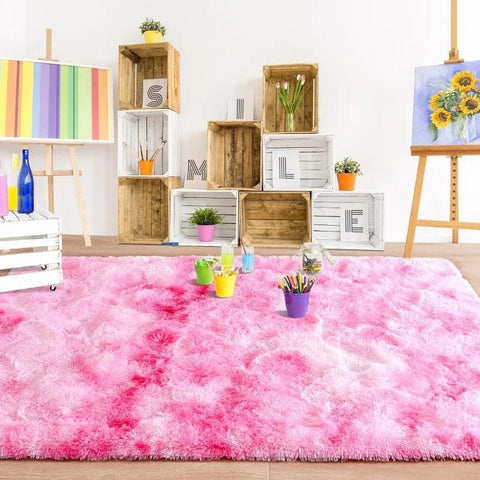 Large Area Rugs for Living Room Bedroom, Fluffy Kids Room Plush Shaggy Nursery Rug Furry Throw Carpets for Boys Girls