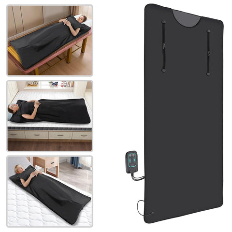 Sauna Blanket for Detoxification Portable Far Infrared Sauna For Home Relaxation Adjustable Temprature Minutes Timer