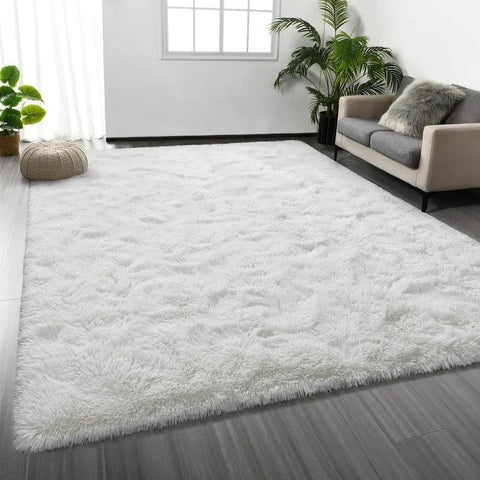 Large Shag Area Rugs, Tie-Dyed Plush Fuzzy Rugs for Living Room, Ultra Soft Fluffy Furry Rugs for Bedroom