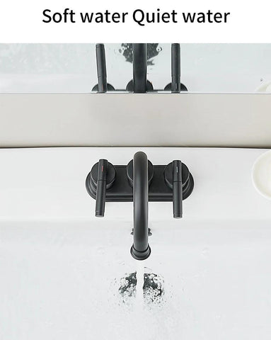 Bathroom Sink Faucet 2 or 3 Hole Matte Black Centerset 4 Inch Bathroom Sink Faucet 2 Handle Plating  Bathroom Faucet