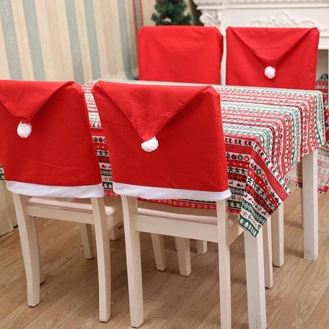 Christmas Chair Cover Christmas Decoration for Home Table Dinner Chair Back Decor 2025 New Year Party Supplies Xmas Navidad 2024