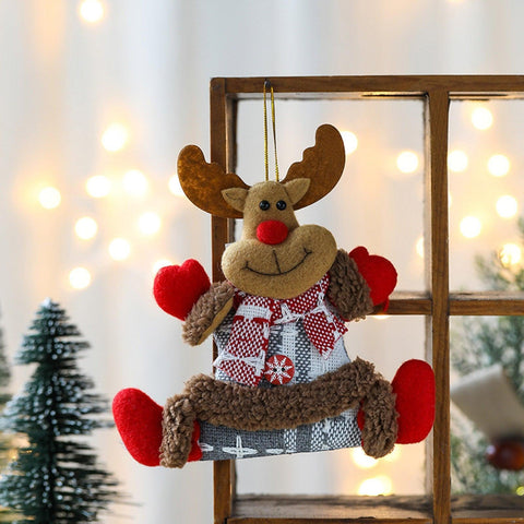 New Year Christmas Tree Decorations Santa Claus Elk Hanging Home Decor Christmas Tree Ornaments Xmas Gift L5