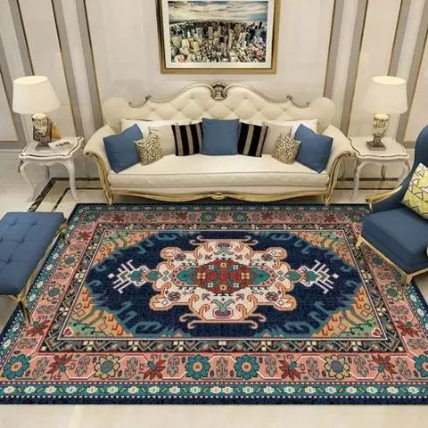 Retro Ethnic Carpets for Living Room Large Area Rugs Home Decor Hallway Boho Carpet Moroccan Bedroom Beside Floor Mat Luxury