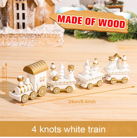 Christmas Train Merry Christmas Decorations For Home 2024 Cristmas Ornament Xmas Navidad Noel Gifts Happy New Year 2025 Gifts