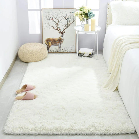 Fluffy Rugs for Bedroom Fuzzy Area Rugs for Living Room Soft Kids Carpet Non Slip Rugs for Hardwood Floors Room Decor