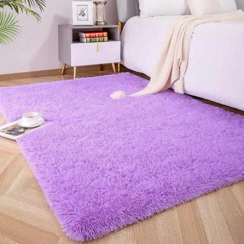 Large Area Rugs for Living Room Bedroom, Fluffy Kids Room Plush Shaggy Nursery Rug Furry Throw Carpets for Boys Girls