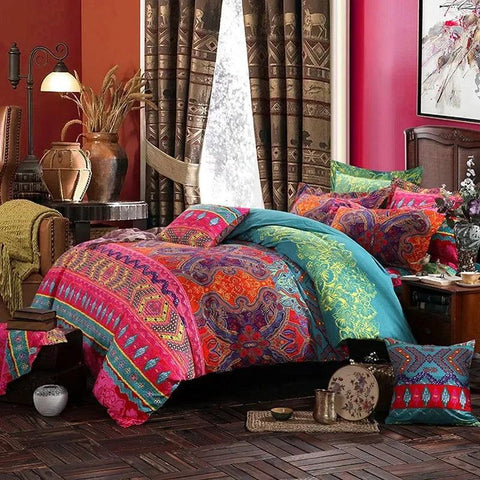 Bohemian Mandala 3D Comforter Bedding Set - Queen/King Size - Winter Bedsheet & Pillowcase - Bedlinen Bedspread