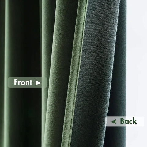 Curtains Thermal Insulated Blackout Curtain Drapes for Bedroom Living Room Darkening  Long Curtains Panels Rod Pocket Set of 2