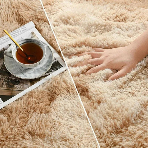 Large Shag Area Rugs, Tie-Dyed Plush Fuzzy Rugs for Living Room, Ultra Soft Fluffy Furry Rugs for Bedroom