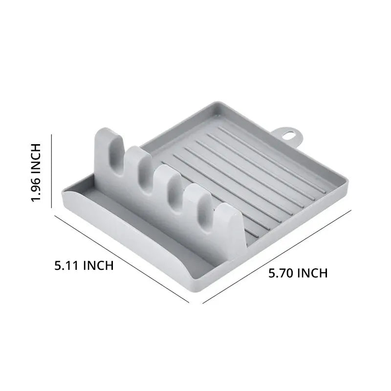 1Pcspatula Rack Pot Lid Rack Shelves Counter Top Shovel Spoon Shelf Soup Spoon Pad Put Soup Spoon Chopsticks Holder