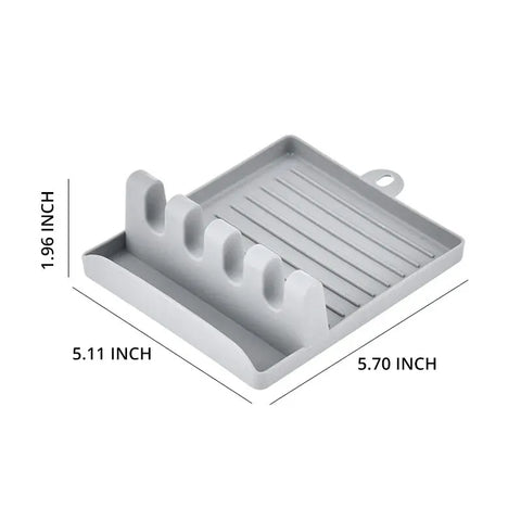 1Pcspatula Rack Pot Lid Rack Shelves Counter Top Shovel Spoon Shelf Soup Spoon Pad Put Soup Spoon Chopsticks Holder