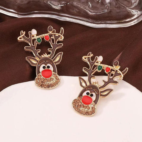 Sweet Christmas Gingerbread Man Earrings 2024 New Year Gifts