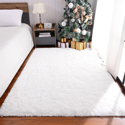 Fluffy Rugs for Bedroom Fuzzy Area Rugs for Living Room Soft Kids Carpet Non Slip Rugs for Hardwood Floors Room Decor