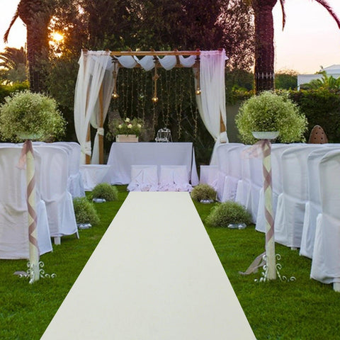 Suede Rug Wedding Aisle Runner Party Decor White Carpet 39-Inch Party Decor Indoor Outdoor