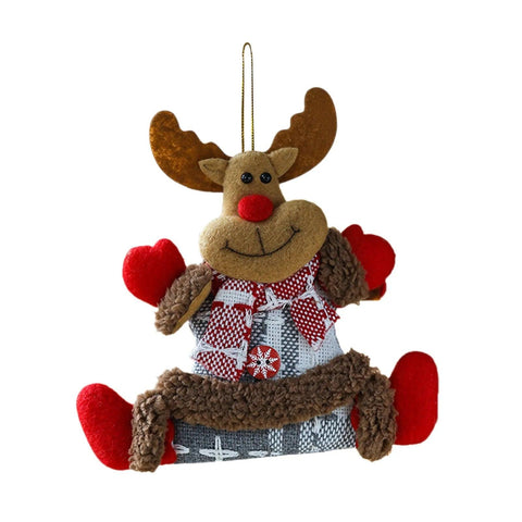 New Year Christmas Tree Decorations Santa Claus Elk Hanging Home Decor Christmas Tree Ornaments Xmas Gift L5