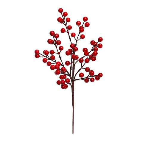 Berry Stems Branches Christmas Supplies Autumn Faux Holly Berries Branch Ornaments For Xmas Tree Wreath Diy Style Ornament