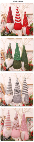 3pc Faceless Doll Knitted Hat Gnome Doll Gifts Xmas Merry Christmas Decorations For Home Dwarf Rudolph Doll New Year navidad