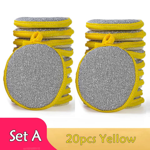 5/10Pcs Double Side Dishwashing Sponge Dish Washing Brush Pan Pot Dish Wash Sponges Household Cleaning Kitchen Tools