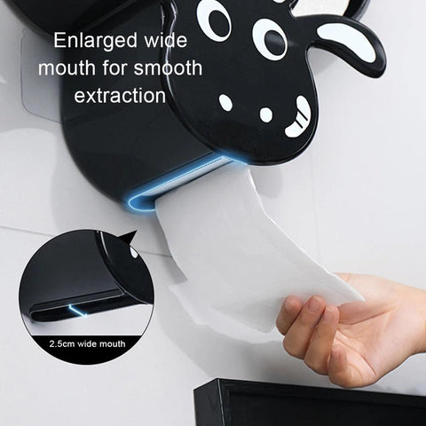 Toilet Paper Holder Shelves Sheep Funny Animal Toilet Paper Storage Funny Wall Mount Toilet Paper Storage for Bathrooms Kitchen