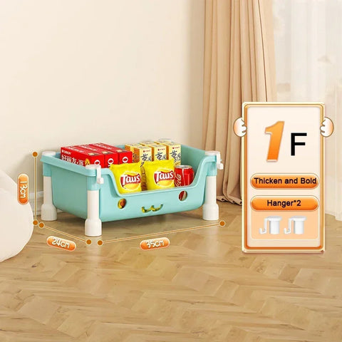 Bookshelf Trolley Multi-Functional Toy Snack Household Storage Rack For Living Room Kitchen Bathroom Bedroom Storage Cart