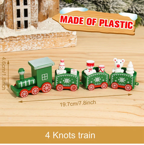 Christmas Train Merry Christmas Decorations For Home 2024 Cristmas Ornament Xmas Navidad Noel Gifts Happy New Year 2025 Gifts