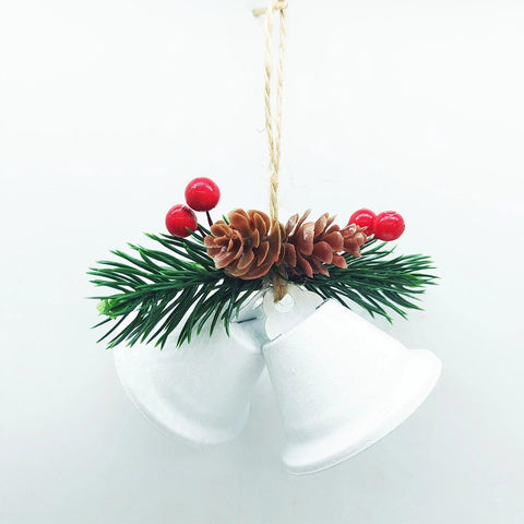 Christmas Metal Bell Decorations Christmas Tree Hanging Ornaments New Year Xmas Festival Party Decor