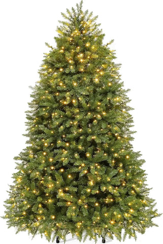 Pre Lit Plush Drooping Pencil Spruce Artificial Christmas Tree, 11FT, Spruce Christmas Tree, 2288 Branch Tips and 700 Lights