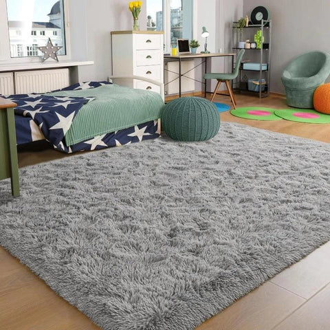 Large Area Rugs for Living Room Bedroom, Fluffy Kids Room Plush Shaggy Nursery Rug Furry Throw Carpets for Boys Girls