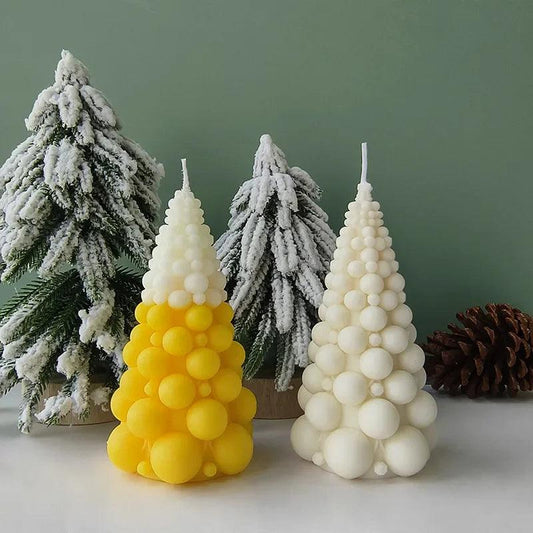 Bubble Ball Christmas Tree Aromatherapy Candle Ins Shooting Props Display Christmas Candle Holiday Decoration