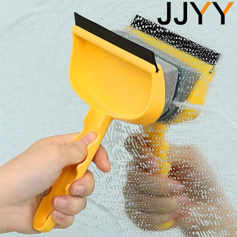 JJYY Double Sided Household Window Cleaner Tile Bathroom Cleaning Brush Window Scraper Cleaning Mirror Tool