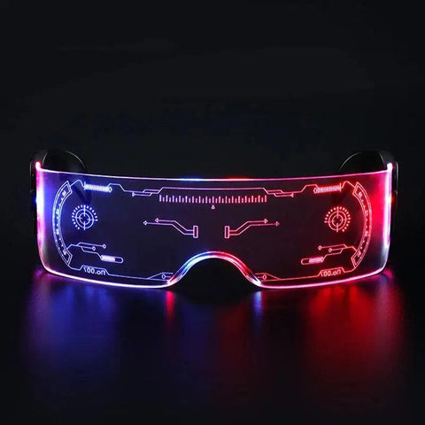 1pc, LED Glasses Glow Glasses Glow LN The Dark Cool Glasses MusicParty Decoration Christmas Neon Light Glasses