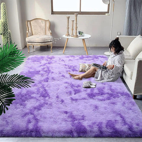 Lochas Thick dense plush carpet for room decor Large Area Rug Fluffy warm winter carpets floor mat for living room Bedroom