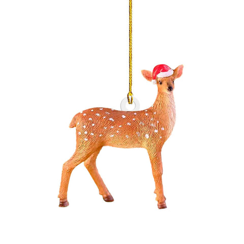 Merry Christmas Animal Acrylic Pendant Christmas Decorations For Home Christmas Ornament Xmas Happy New Year