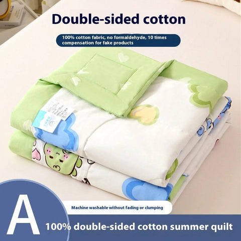 Summer Thin Quilt Comforter Soft Air conditioning Four-season Quilt Duvet Blanket Bed Blanket Bed Silky Comforter Lightweight