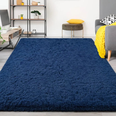 Feet Large Area Rugs, Tie-Dyed Light Grey Shaggy Rug Fluffy Throw Carpets, Ultra Soft Plush Modern Indoor Fuzzy Rugs