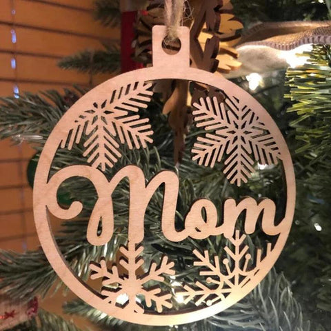 Custom Christmas Different Names Tree Hanging Ornament Personalized Wooden Bauble Christmas Decoration DIY Wood Gift  2023