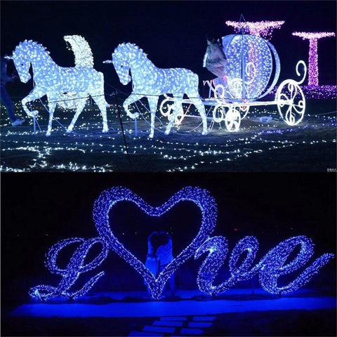 110 /220 V Outdoor 10M 100LED String Lights Garland  Waterproof Fairy Light Christmas Wedding Party Holiday Gardening Decoration