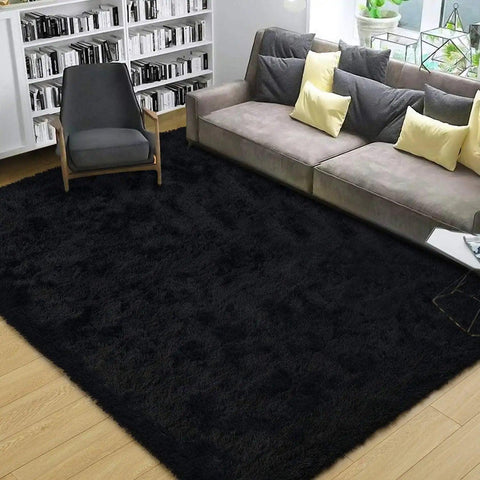 Fluffy Rug Indoor Plush Soft Carpet for Living Room Anti-Skid Durable Area Rug for Girls Bedroom Kids Room Carpets