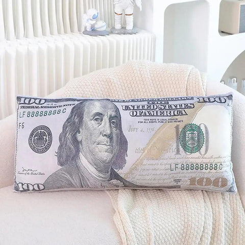 Plush Dollar Pillow Money Pillow Room Decor Cool Pillows Aesthetic Comfy Throw Pillow 100 Dollar Big Pillow Soft Plush Toys