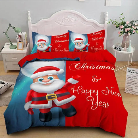 Christmas Deer Quilt Sets Lightweight Christmas Quilts Set Christmas Duvet Cover Set Lantern Printed Bedding For Kids Girls Boys